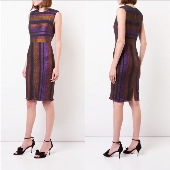 Diane Von Furstenberg Dresses & Skirts - SALE •Diane von Furstenberg Metallic Stripe Dress